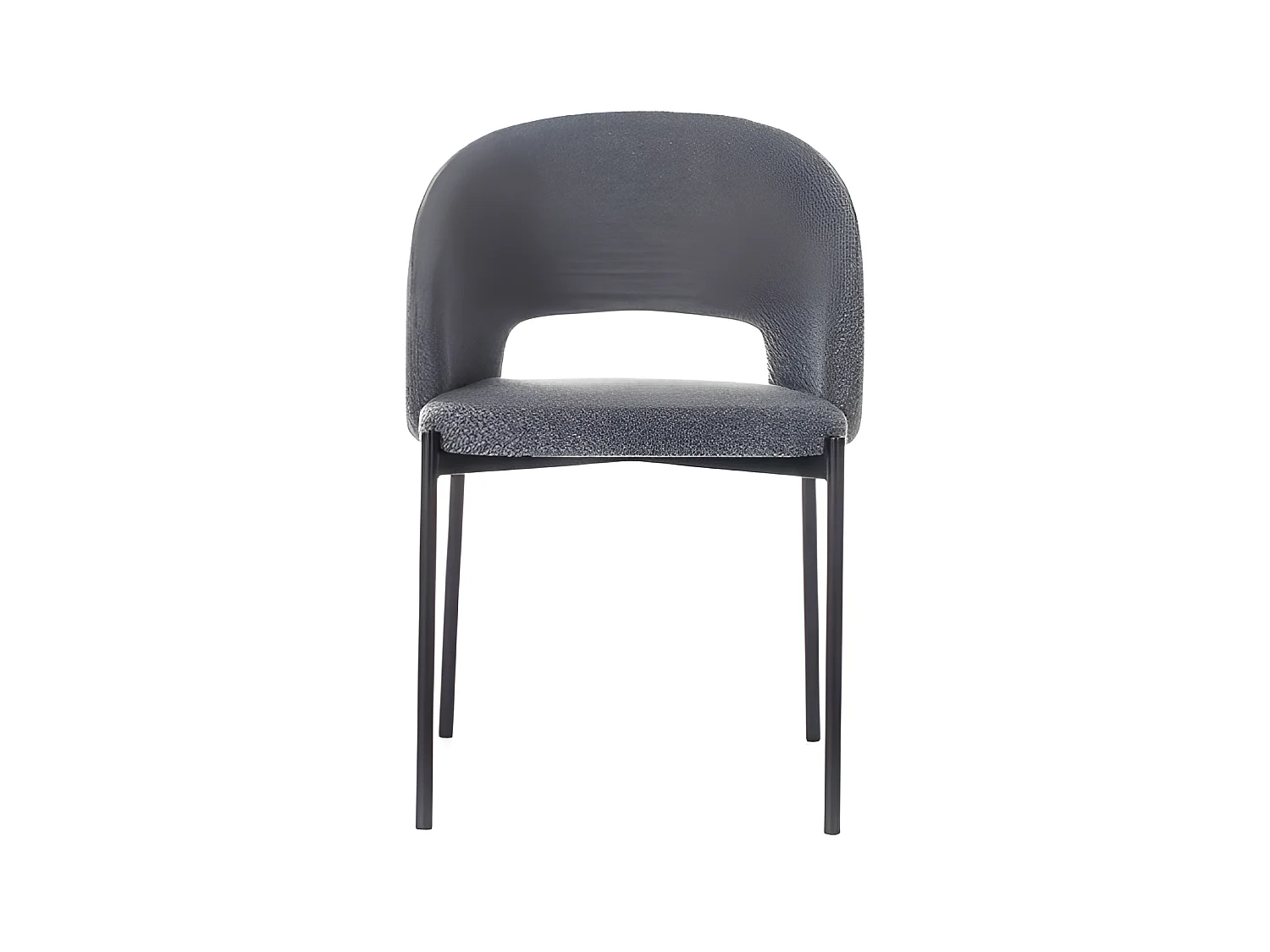 Greta - Sedia in tessuto grigio 2 pz