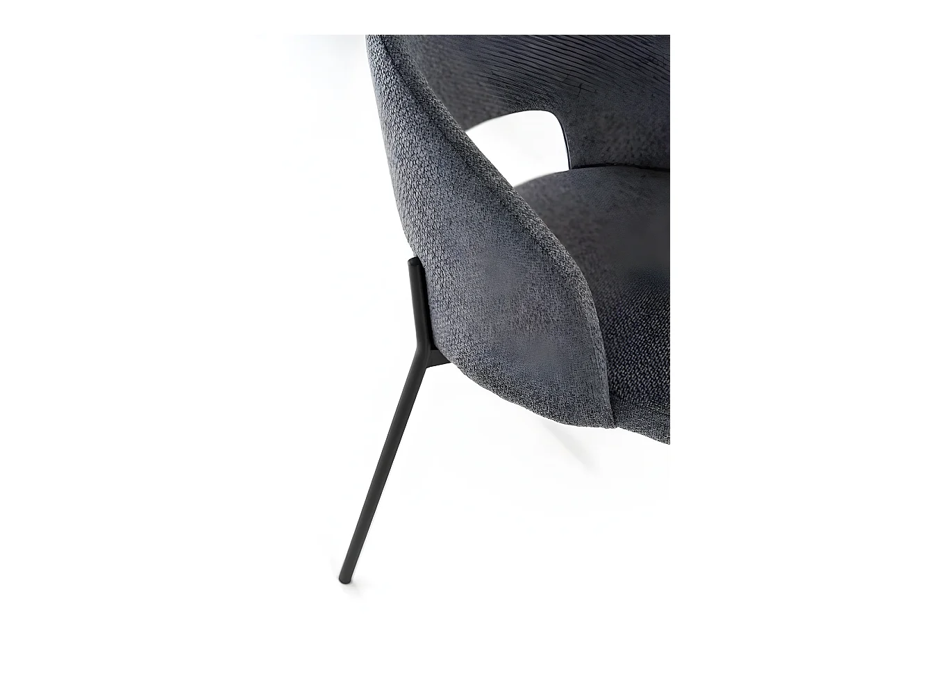 Greta - Sedia in tessuto grigio 2 pz