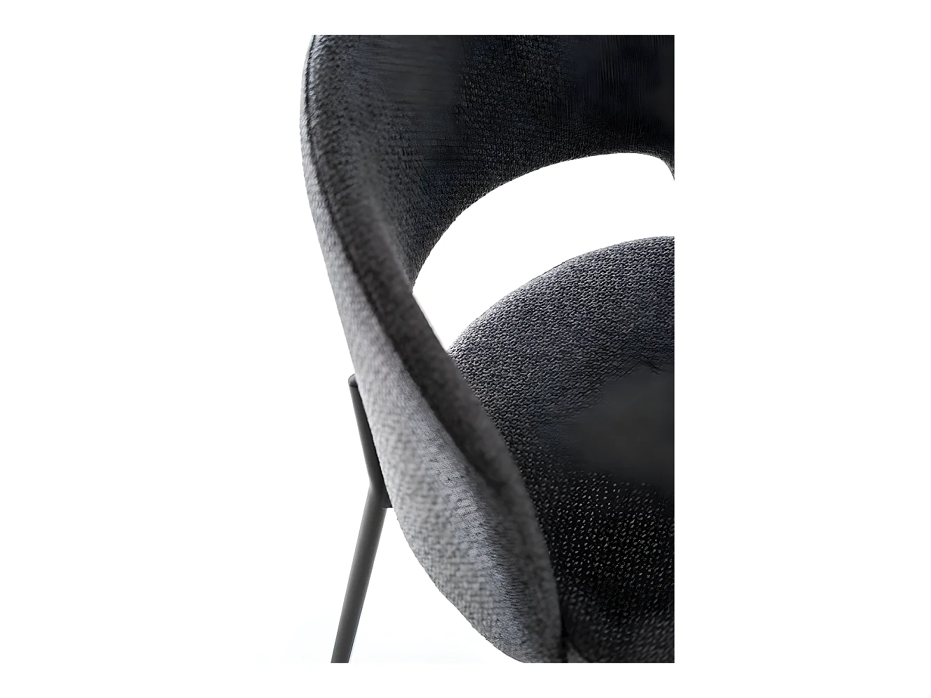 Greta - Sedia in tessuto grigio 2 pz