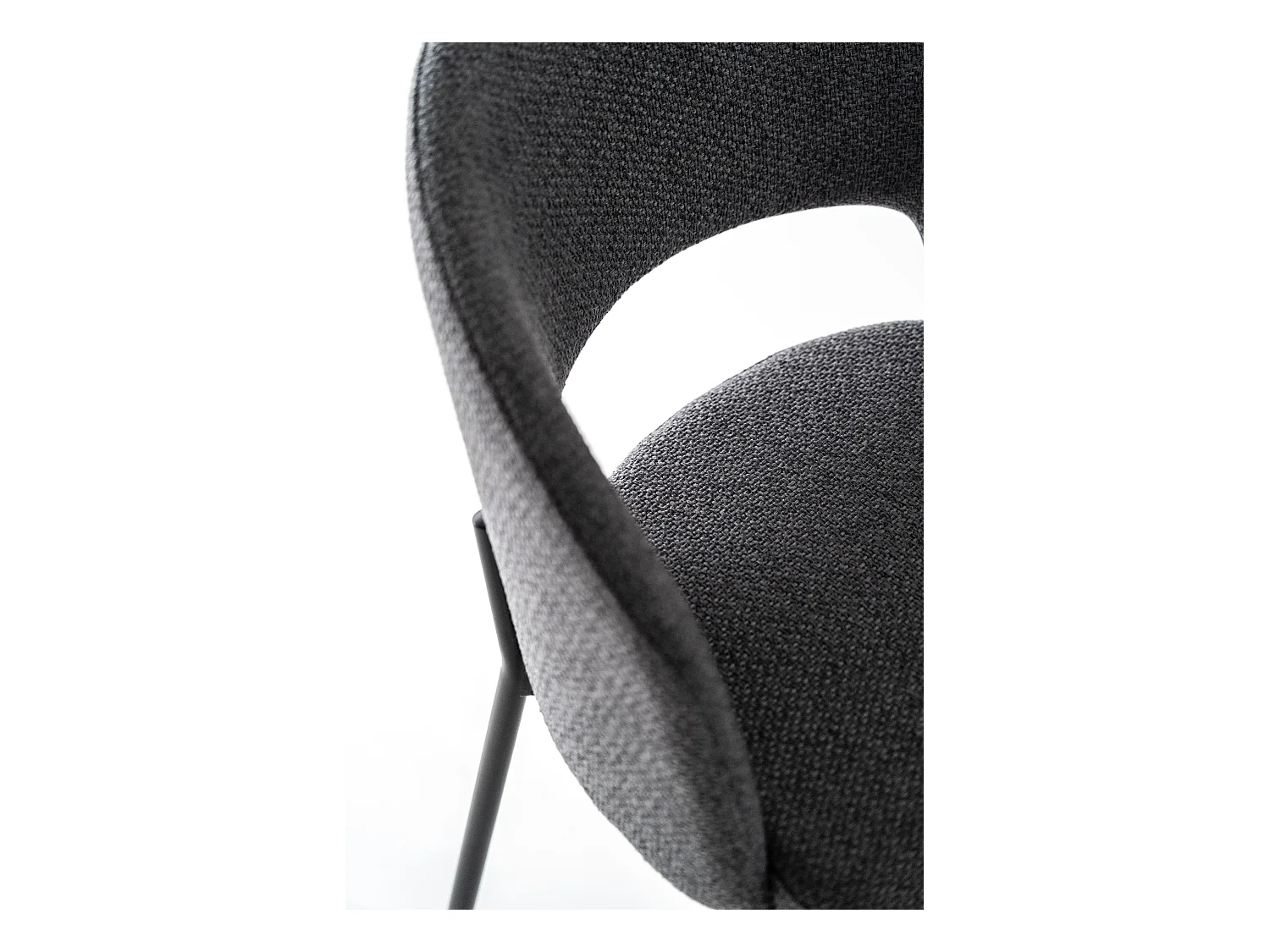 Greta - Sedia in tessuto grigio 2 pz