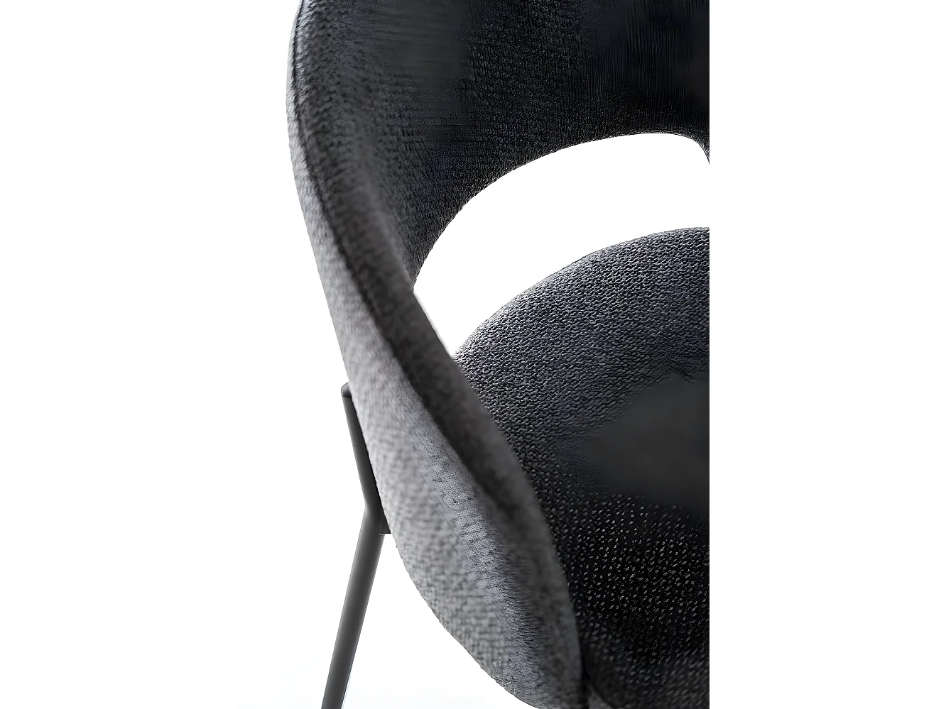 Greta - Sedia in tessuto grigio 2 pz