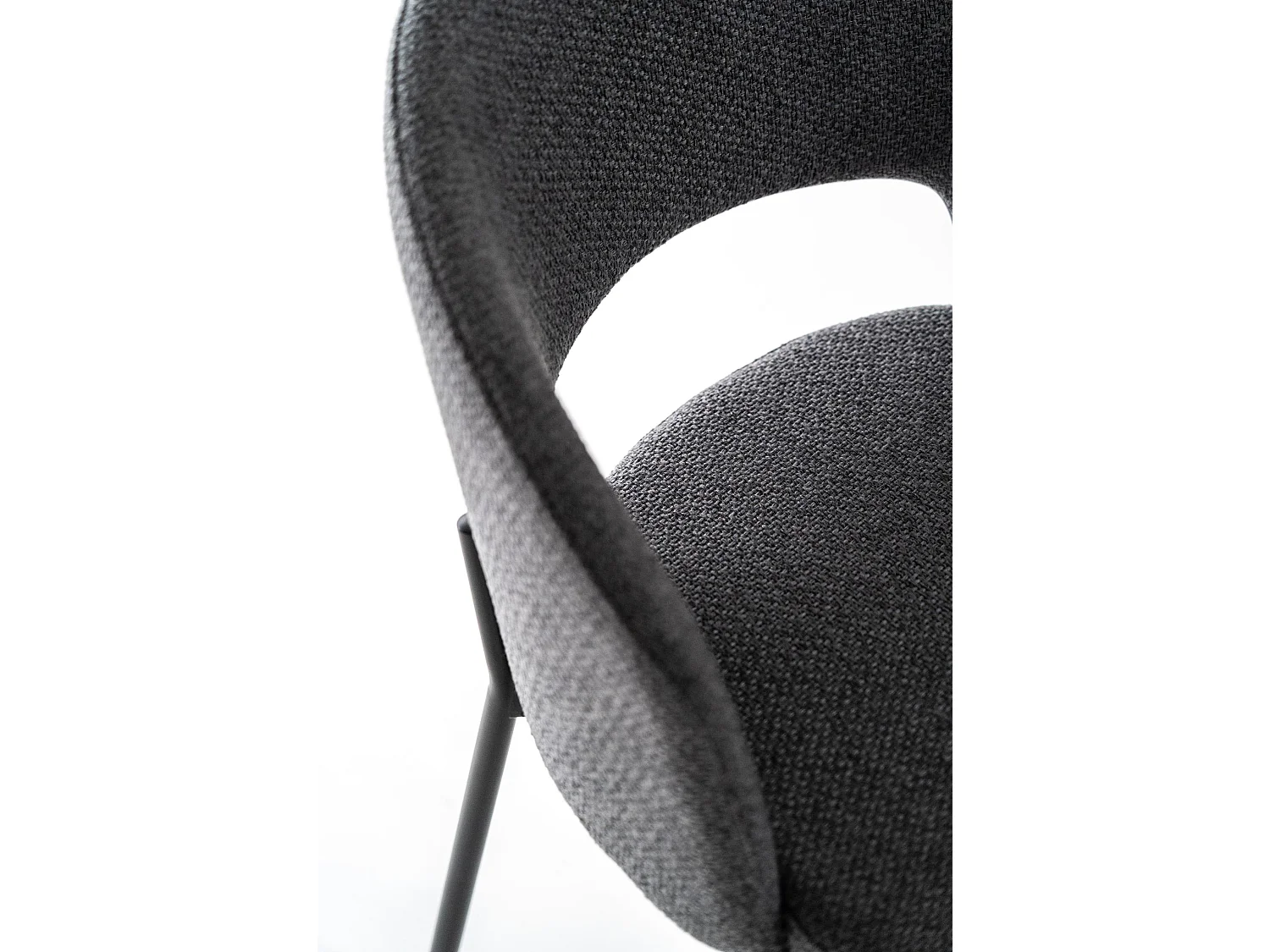 Greta - Sedia in tessuto grigio 2 pz