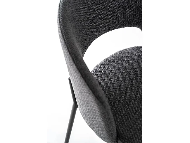 Greta Chaise en tissu gris 2 pcs
