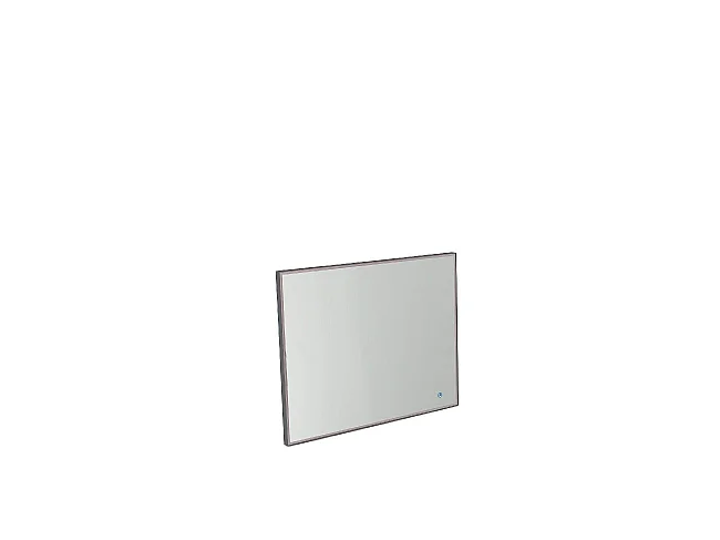 Miroir Mur Lumen - Gris, blanc