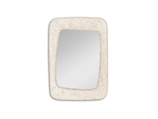 Miroir Mur Smooth - Beige, Gris