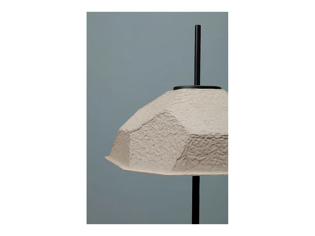 Lampadaire Egg - Gris tourterelle, Noir