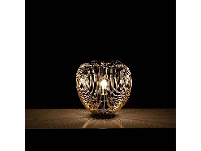 Lampe de table Jaula - Laiton, Noir