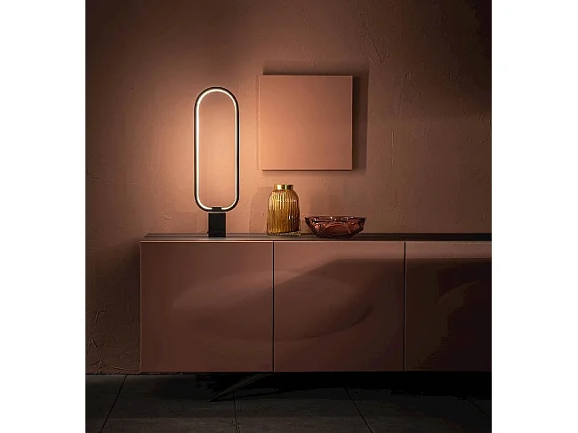 Naos - LED-tafellamp in wit metaal