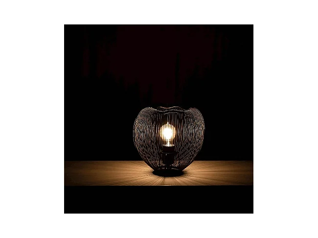 Jaula - Tischlampe aus schwarzem Metall