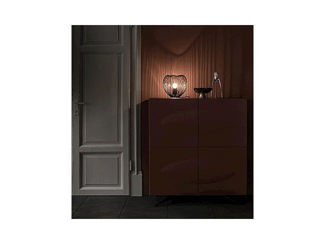 Jaula - Tischlampe aus schwarzem Metall