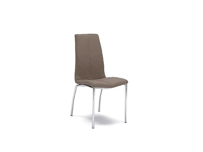 Lot de 4 chaises Viva - Brun, Gris