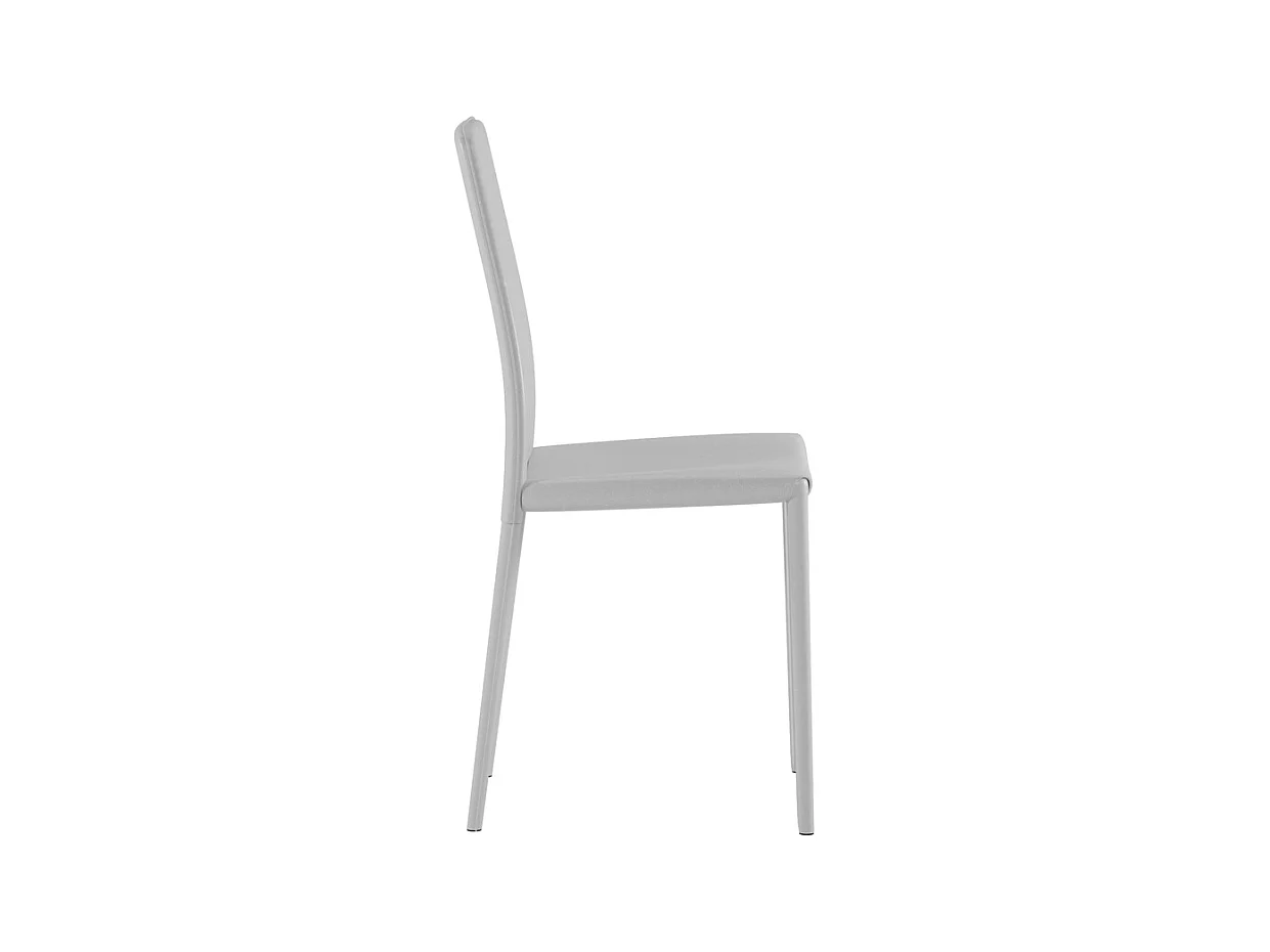 Kitty - Silla de ecopiel blanca 4 piezas