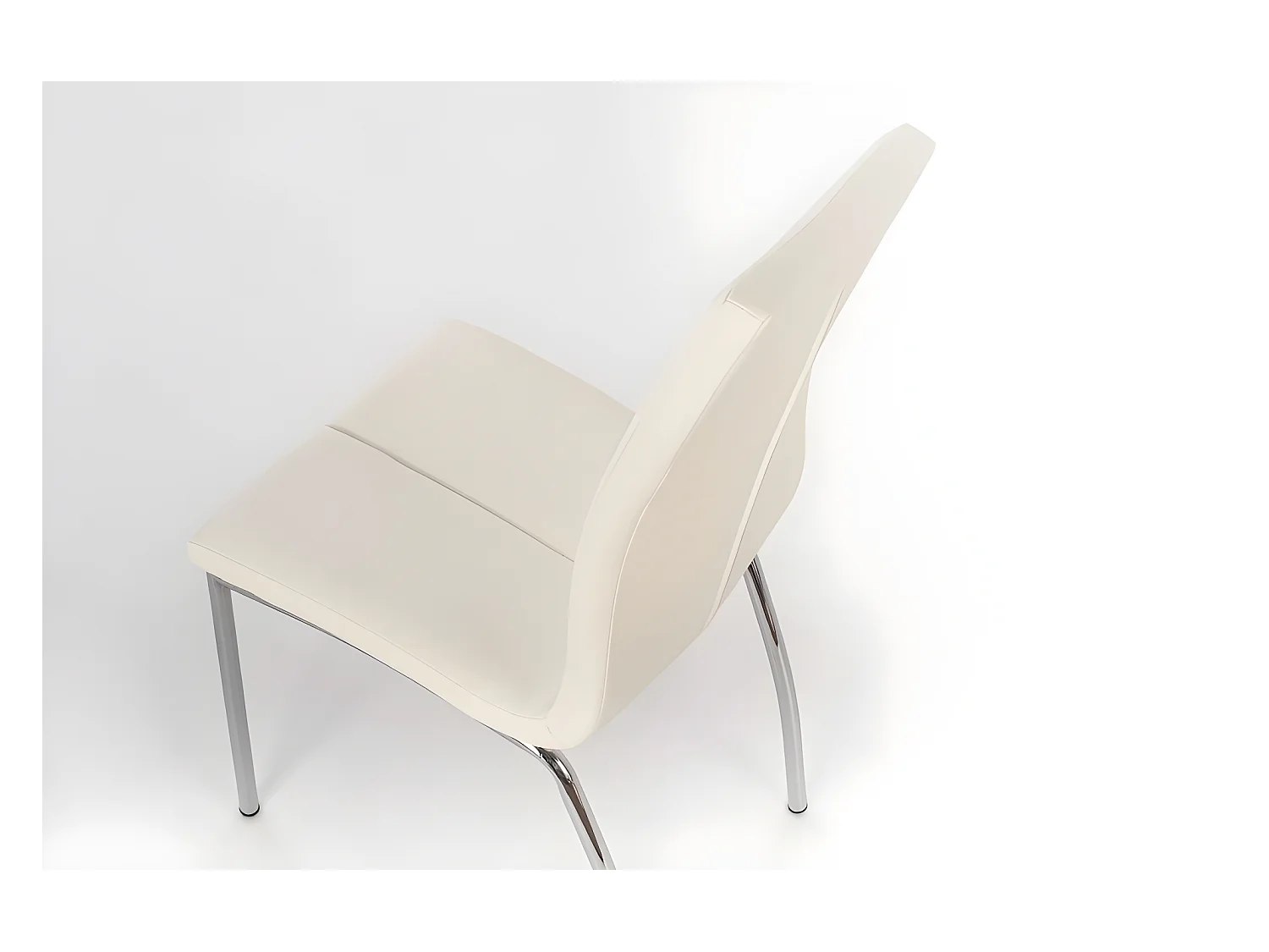 Viva - Weißer Öko-Lederstuhl 4-tlg