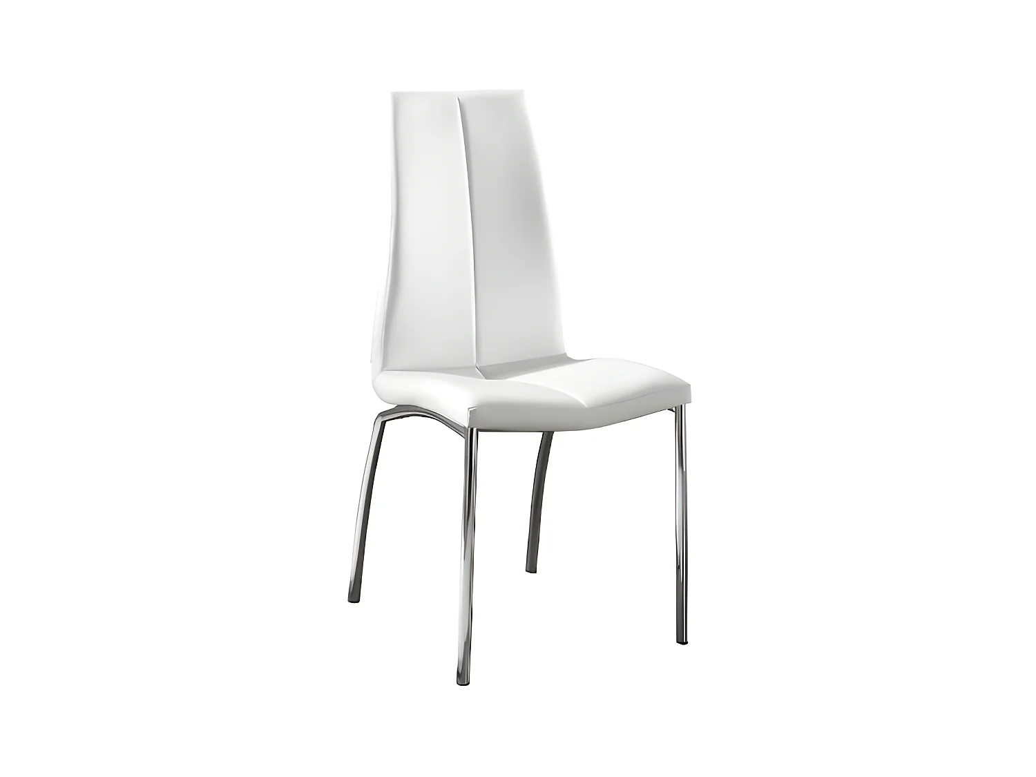 Lot de 4 chaises Viva - Blanc, Gris