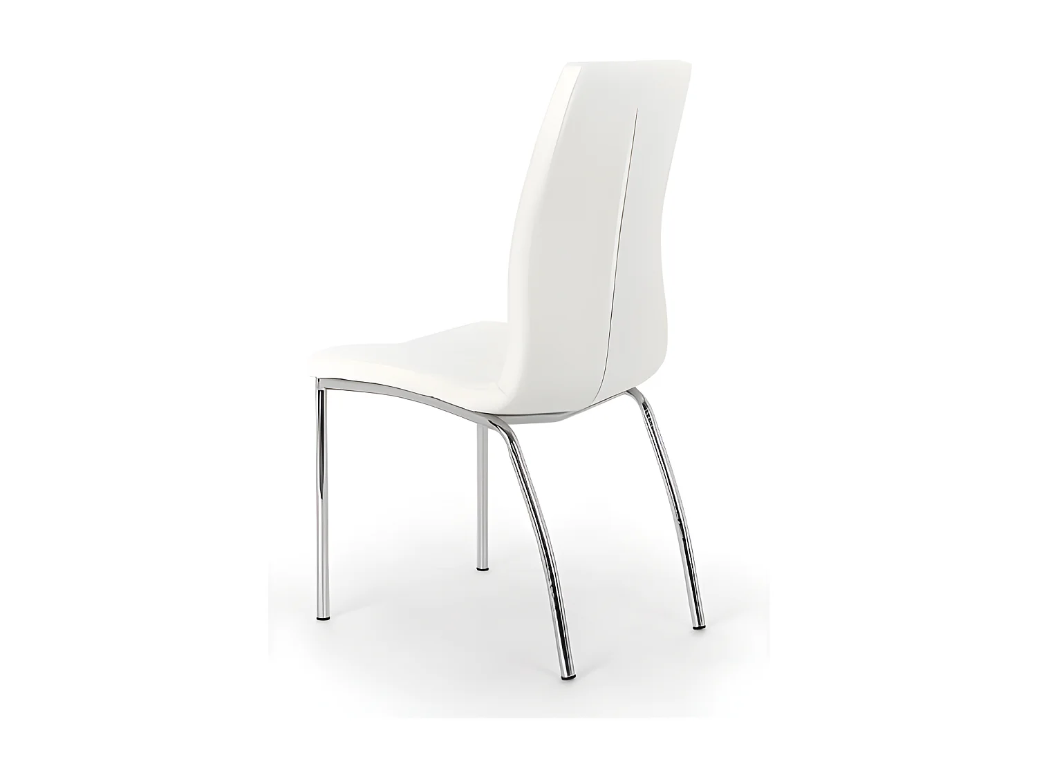 Viva - Witte eco-lederen stoel 4 st