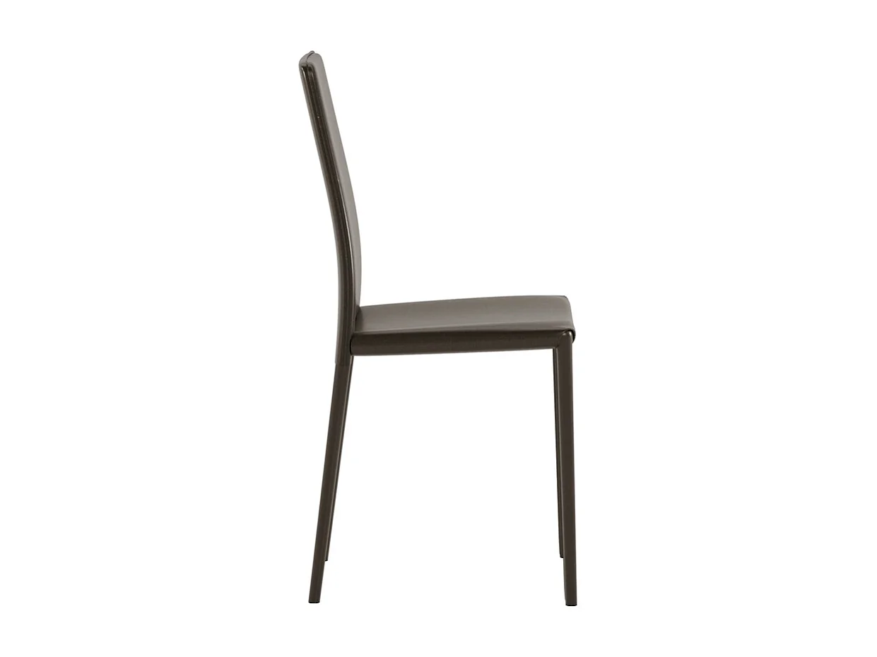 Lot de 4 chaises Kitty - Marron