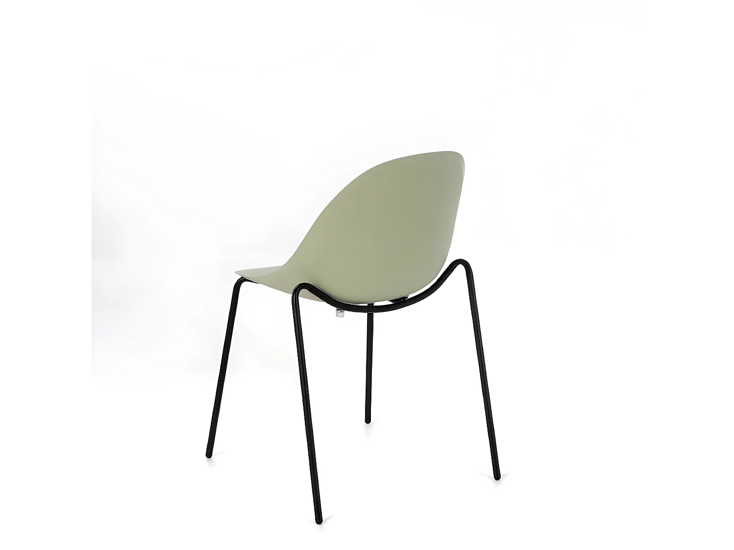 Cadeira de polipropileno verde 4 unidades