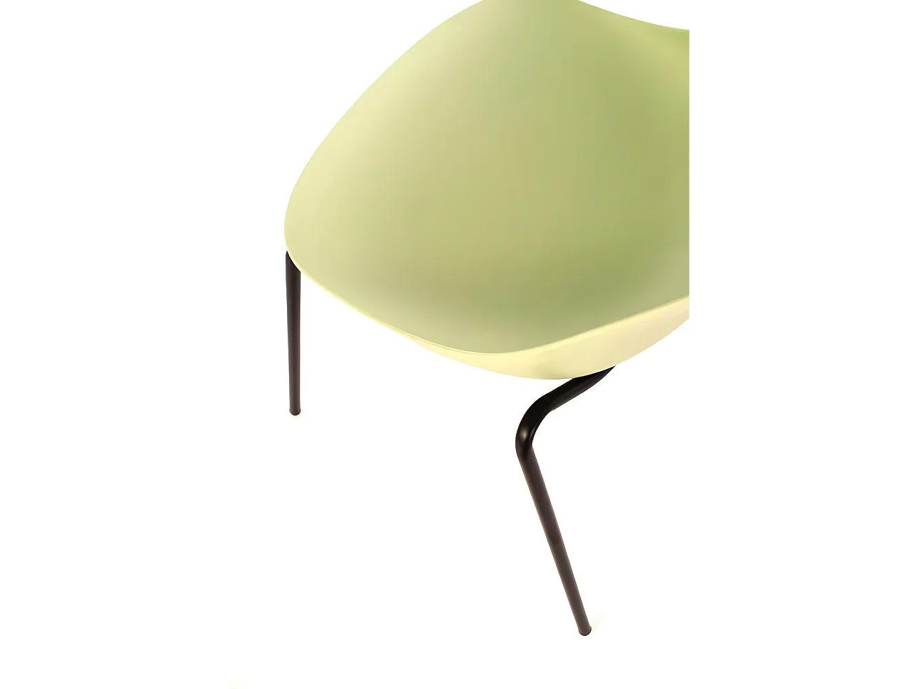 Cadeira de polipropileno verde 4 unidades