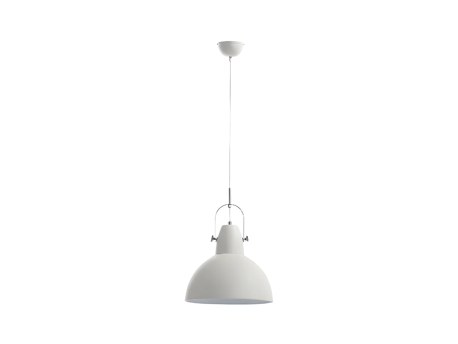 Lampe à suspension Kande - Blanc, Gris