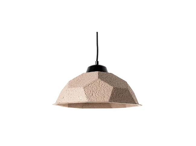 Lampe à suspension Egg - Gris tourterelle, Noir
