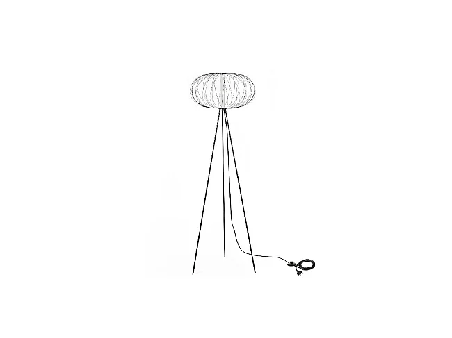 Mizar - Lámpara de pie LED en acero negro