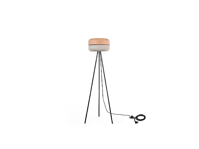 Idra - Lampada da terra in metallo nero