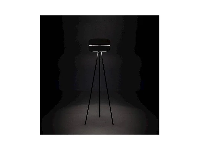 Idra - Lampada da terra in metallo nero