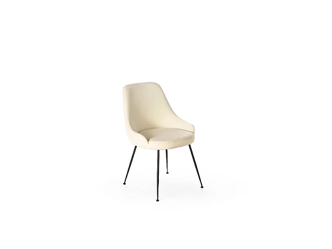 Chaise Moderne - Nandy - Blanc, Noir
