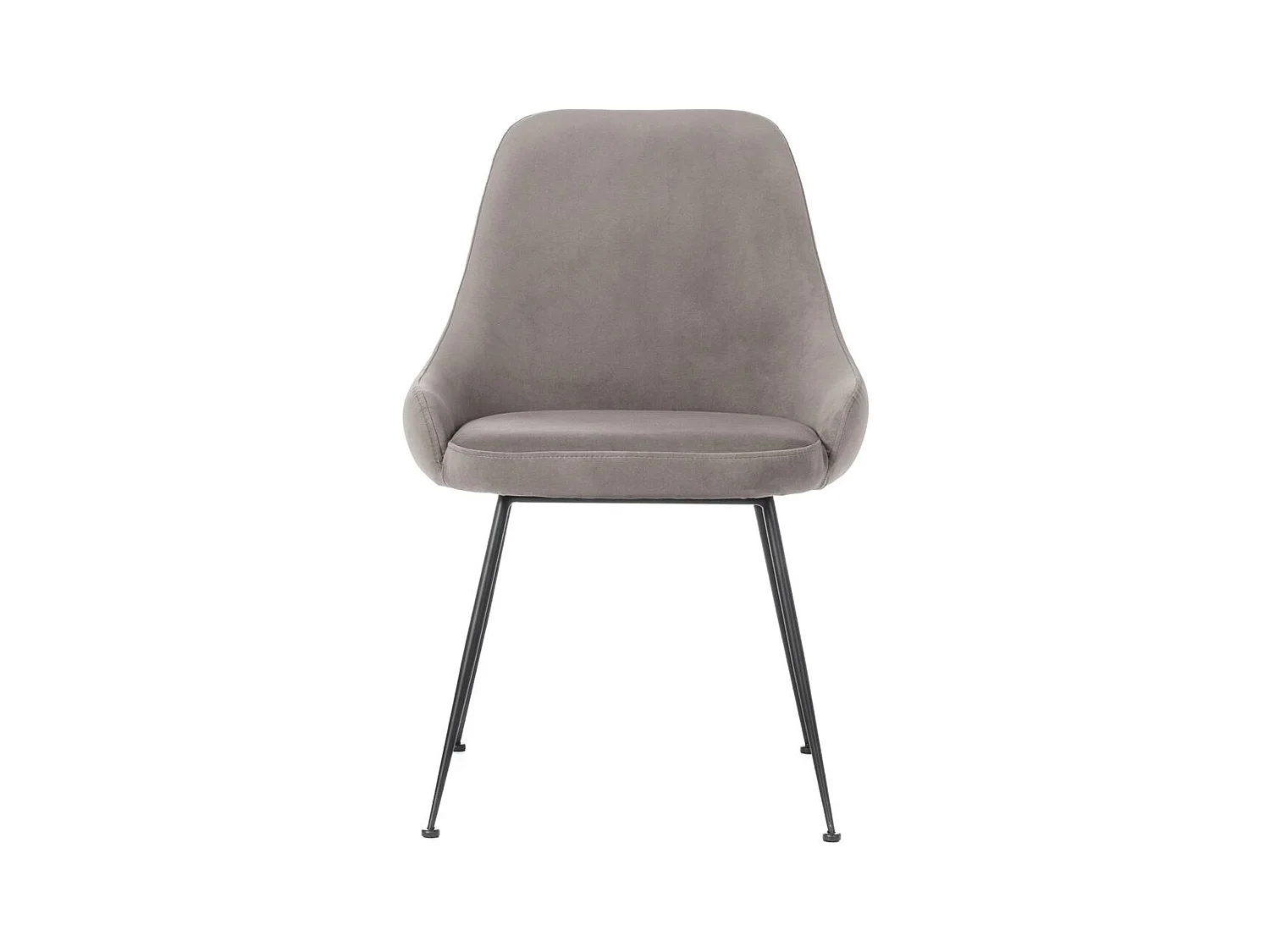 Nandy – Stuhl aus roter Mikrofaser mit Samteffekt, 1 Stk