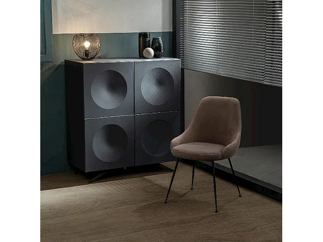 Chaise Moderne - Nandy - Marron