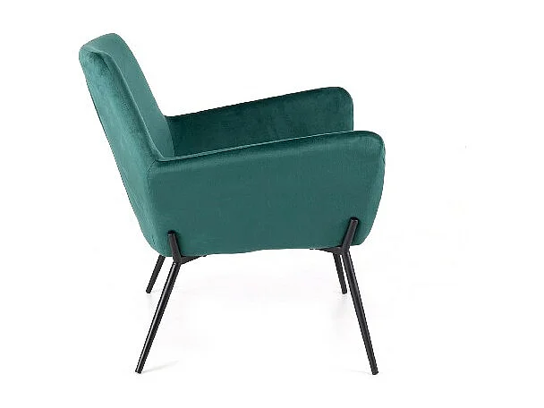 Fauteuil Moderne - Gin - Vert, Noir