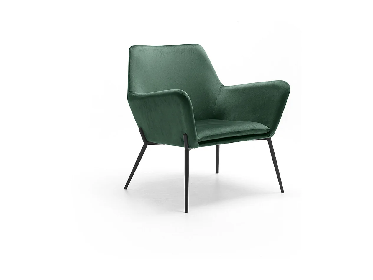 Fauteuil Moderne - Gin - Vert, Noir