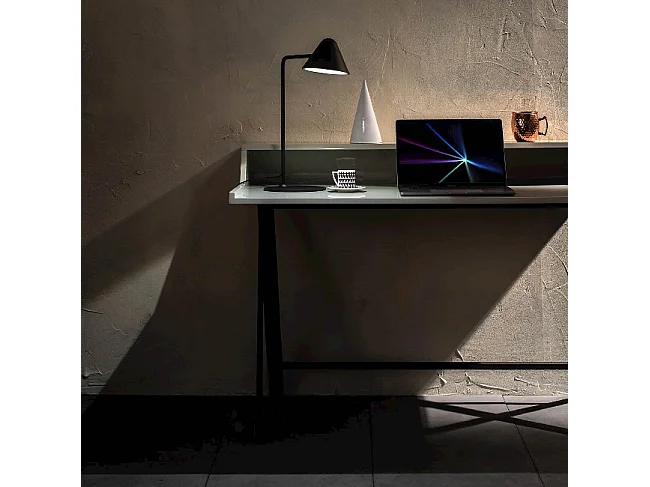 Antares - Czarna metalowa lampa stołowa LED