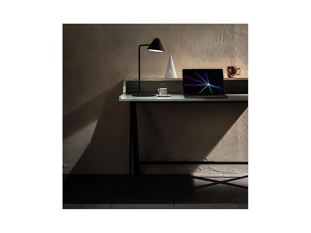 Antares - Czarna metalowa lampa stołowa LED