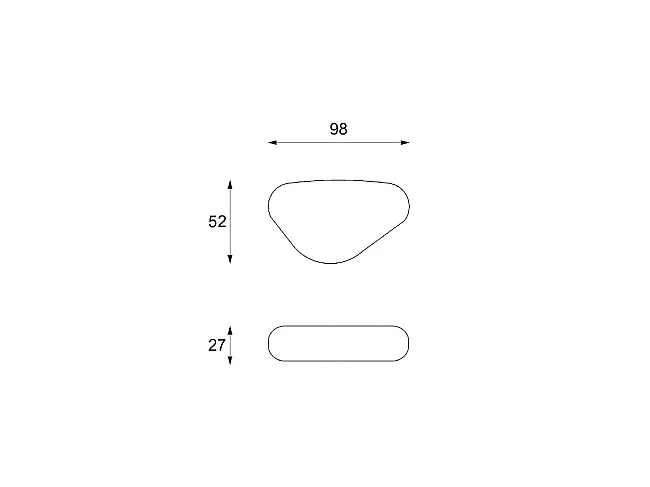 Table basse Moderne - Medium - Gris
