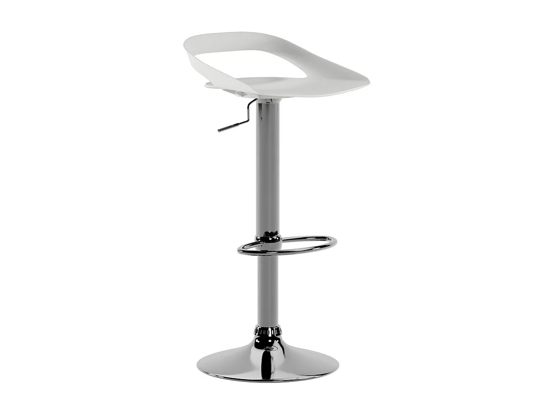 Glen - Hocker aus weißem Polypropylen - 2er-Set