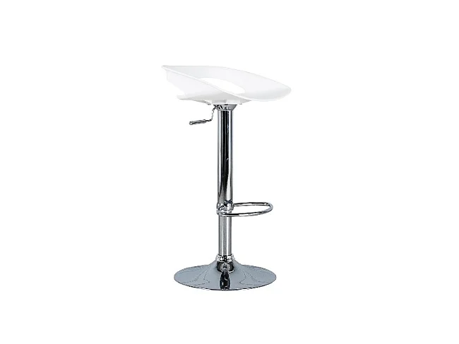 Glen Tabouret en polypropylène blanc Lot de 2 pcs