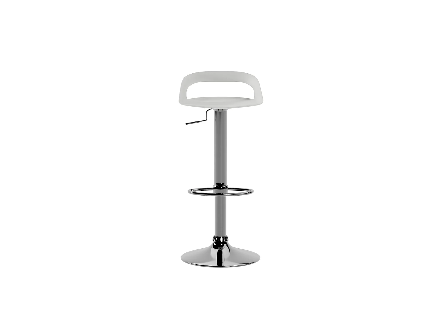 Glen Tabouret en polypropylène blanc Lot de 2 pcs