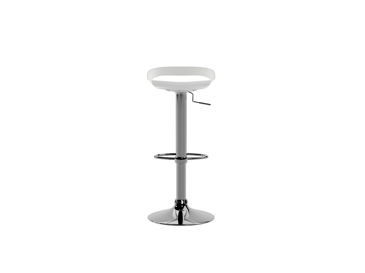 Glen Tabouret en polypropylène blanc Lot de 2 pcs