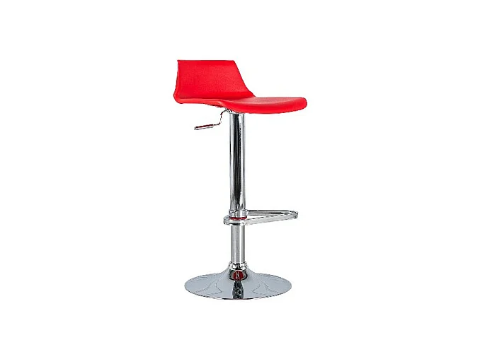 Tabouret Moderne - Fred - Rouge, Gris