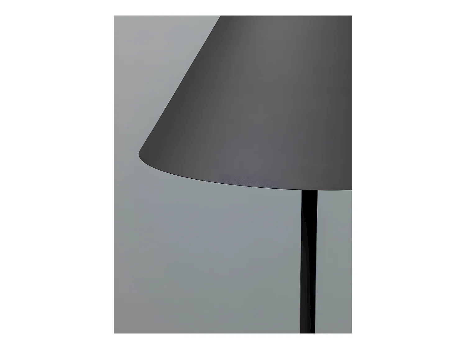 Indi - Czarna metalowa lampa podłogowa