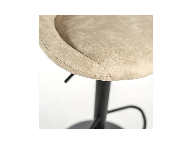 Max - Banqueta em microfibra com efeito veludo preto - Conjunto de 2 peças