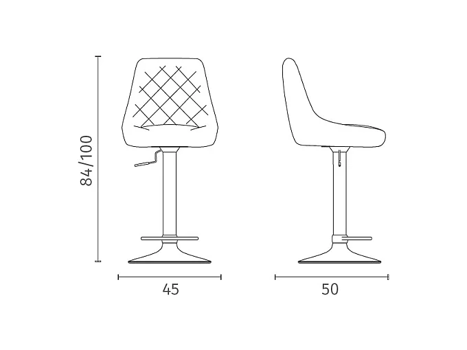 Max - Banqueta em microfibra com efeito veludo preto - Conjunto de 2 peças