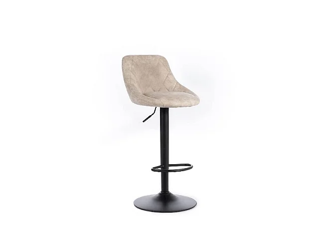 Max - Hocker aus Mikrofaser mit schwarzem Samteffekt - 2er-Set
