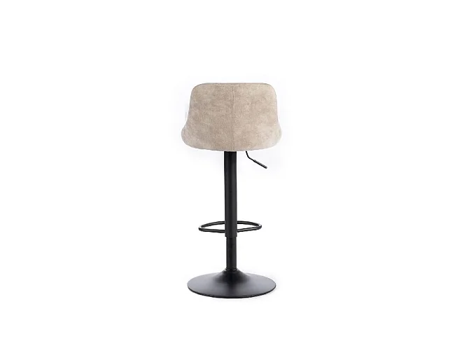 Max - Hocker aus Mikrofaser mit schwarzem Samteffekt - 2er-Set