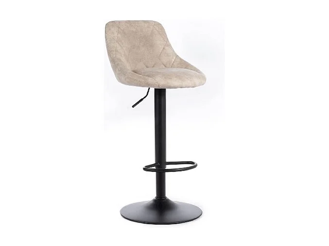 Set de 2 tabourets Max - Beige, noir