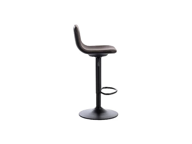 Set de 2 tabourets Teo - Gris, Noir