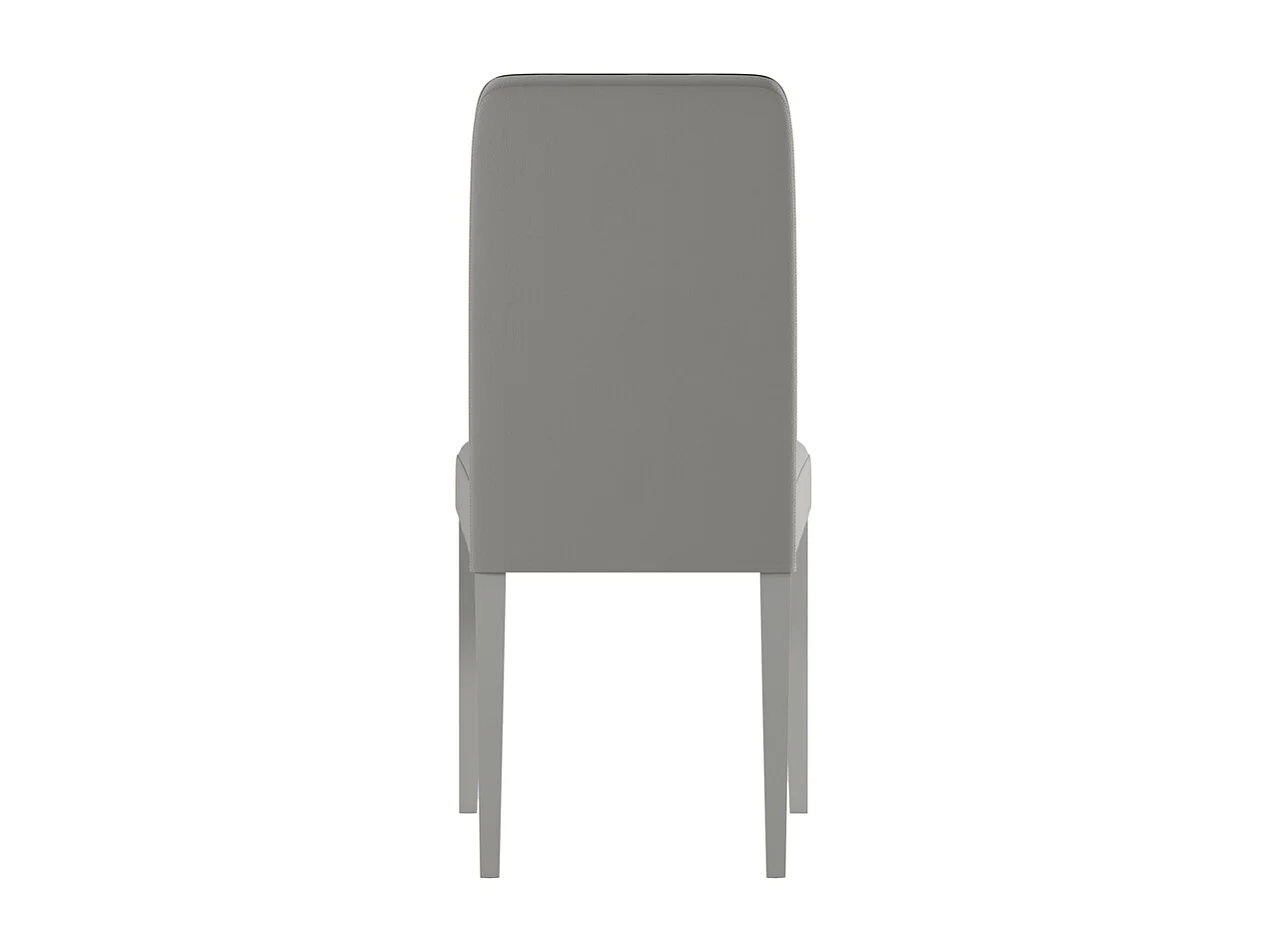 Anita - Dunkelgrauer Öko-Lederstuhl 2-tlg