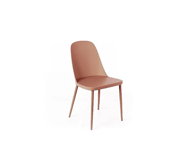 Lot de 4 chaises Tamara - Orange