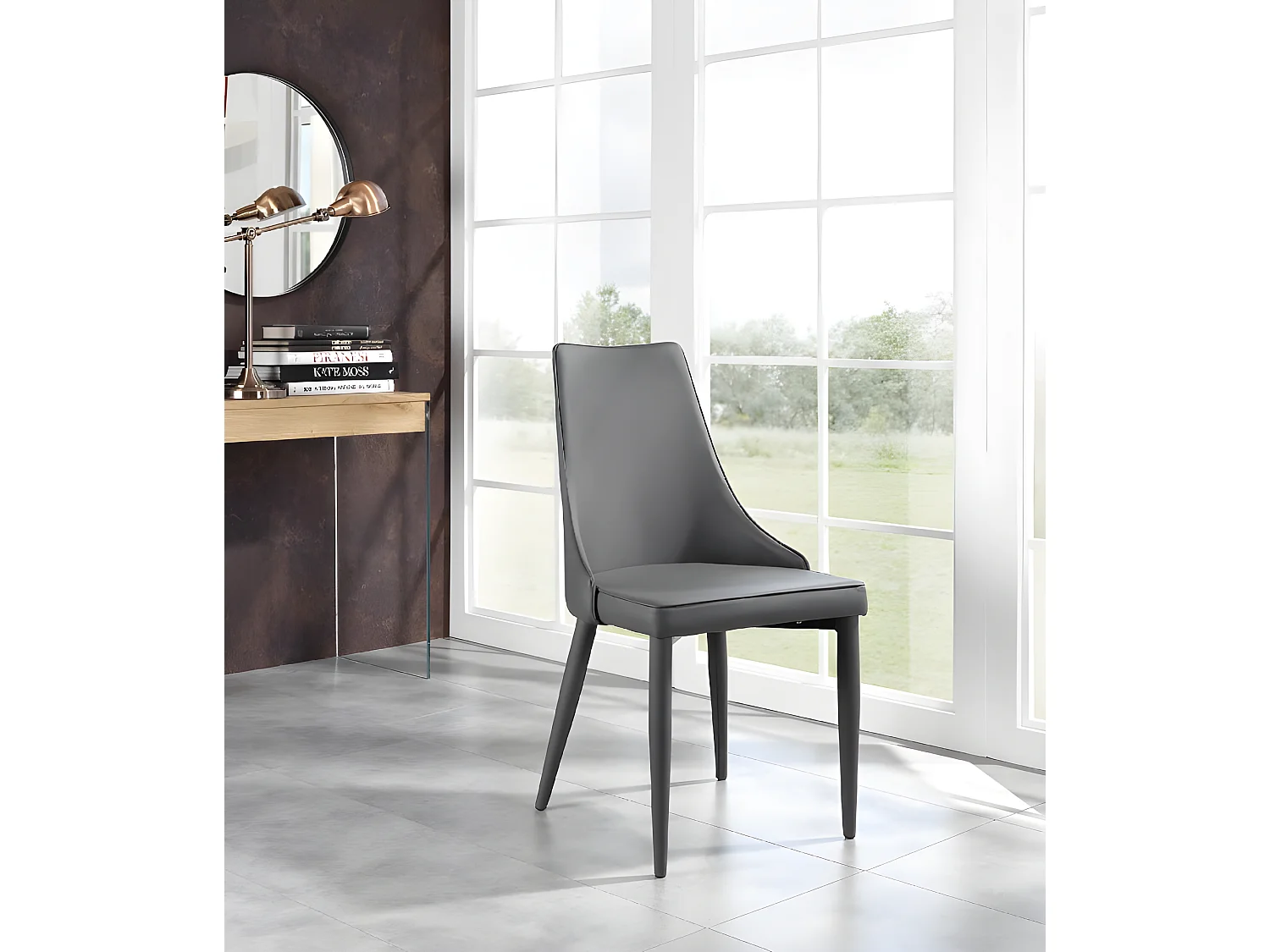 Lot de 2 chaises Myriam - Gris